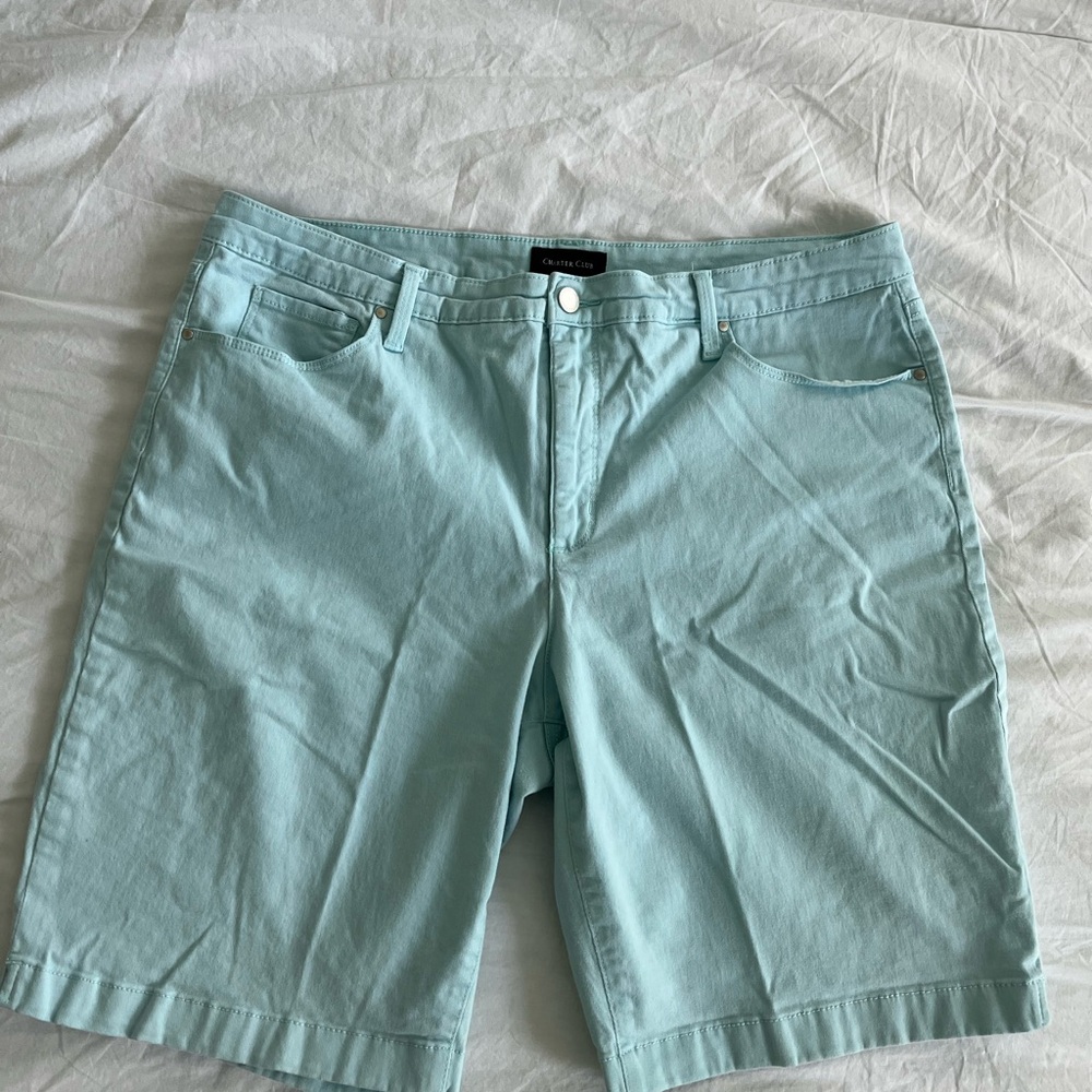 Women’s Light Aqua Shorts Size 16 - Picture 5 of 8